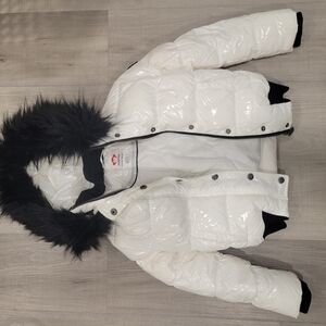 Appaman White and Black Kids Jacket